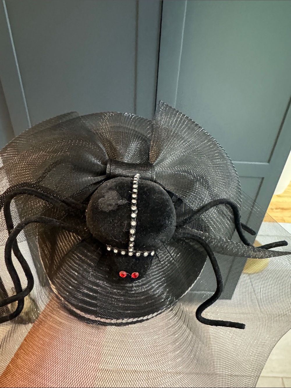 Black Spider Accent Fascinator Hat - Unbranded - Picture 4 of 6